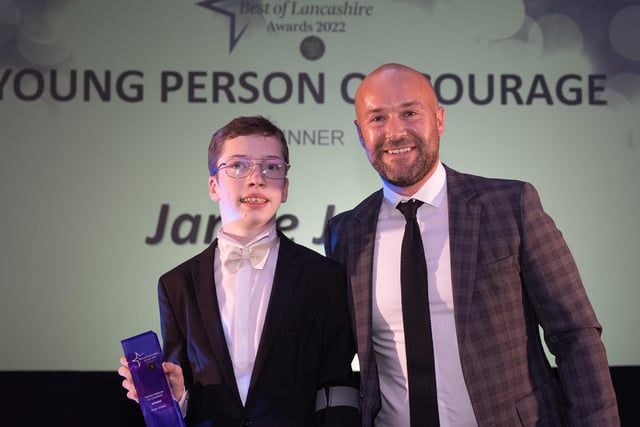 Young Person of Courage winner Jamie Jones