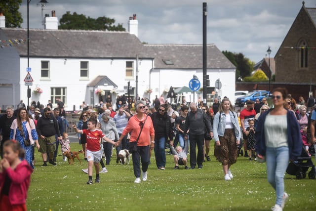 People gathered on the green yesterday (Saturday, July 1) for a day of fancy dress competitions, children's sports, fabulous food stalls, dance performances from the Fylde Coast Cloggers, and a funfair in the sun.