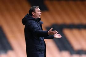 Morecambe manager Derek Adams Picture: Lewis Storey/Getty Images