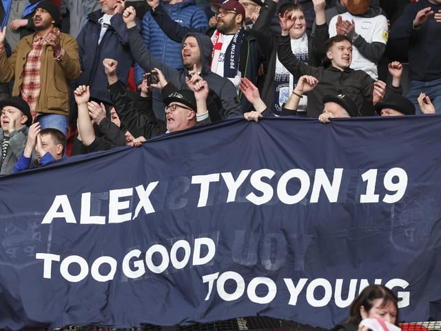 PNE fans at Middlesbrough