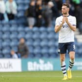Preston North End's Alan Browne is dejected at the final whistle.