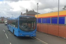 The bus stop on Tudor Avenue is the terminus for the number 100 route and is also served by three school buses, meaning that it is regularly congested (image: Google)
