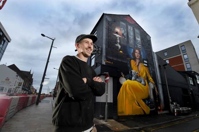 Preston artist Shawn Sharpe has now completed a second mural on the side of the Northern Way pub on Friargate - and he hopes the city will eventually boast a whole trail of them