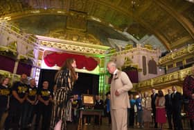 Photo Neil Cross;  Prince of Wales visit to Morecambe Winter Gardens