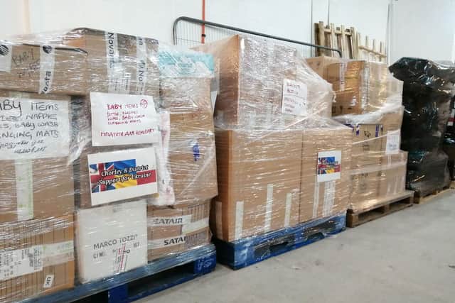 Some of the relief packages that have been sent to Ukraine