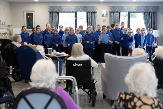 Singing to the residents