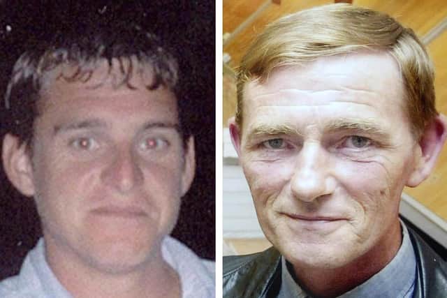 Darren Burgess, 30, of Carnforth. and Chris Waters, 53, of Morecambe. Photo: Handout/PA