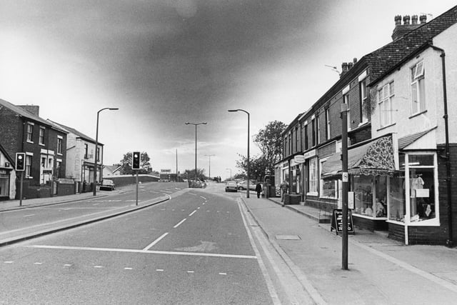 Another image from the 80s - this time 1985 - shows roadworks taking place outside Haslam Park