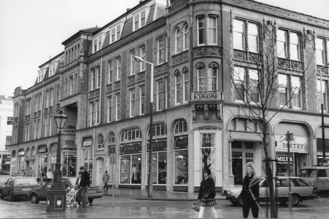Miller Arcade as seen from the Flag Market in Preston in 1988