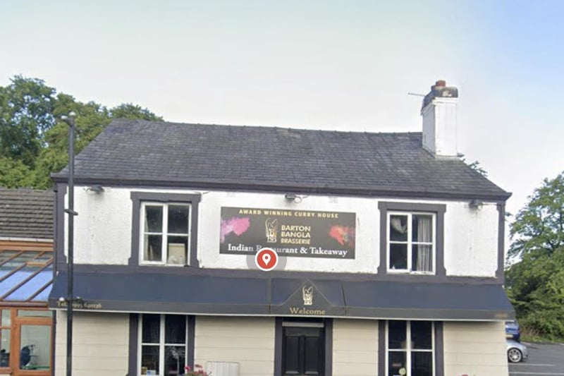 Rated 5: BARTON BANGLA BRASSERIE at 913 Garstang Road, Myerscough, Lancashire; rated on October 18