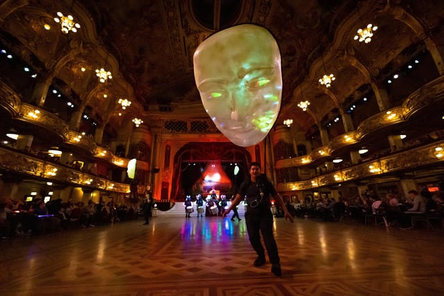 Dancers taking part in the Carnival of Light