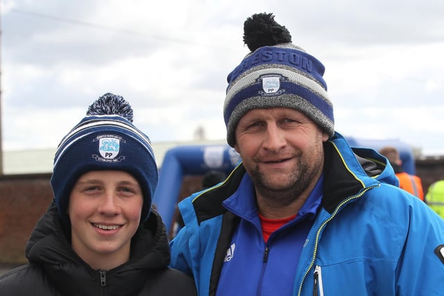 Two PNE fans look confident ahead of the QPR game
