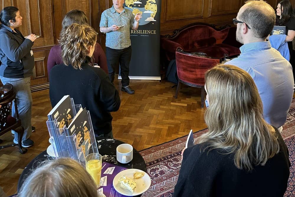 Professor Matthew Paterson addressing the On Resilience launch event organised by Policy@Manchester . Photo: The University of Manchester