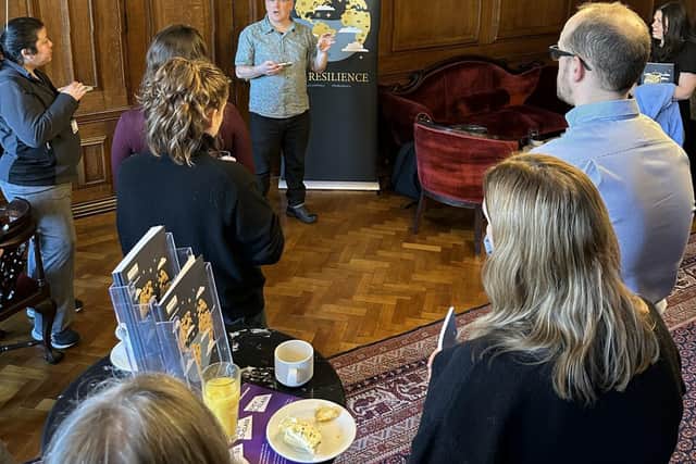 Professor Matthew Paterson addressing the On Resilience launch event organised by Policy@Manchester . Photo: The University of Manchester