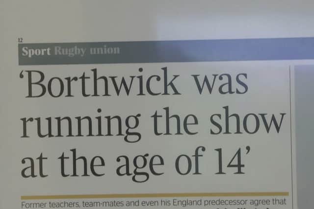 Borthwick was making headlines at an early age