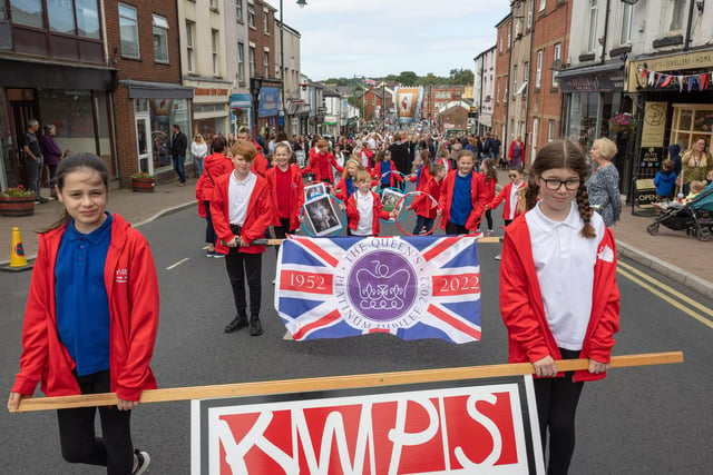Kirkham and Wesham Primary School was among those taking part in the procession