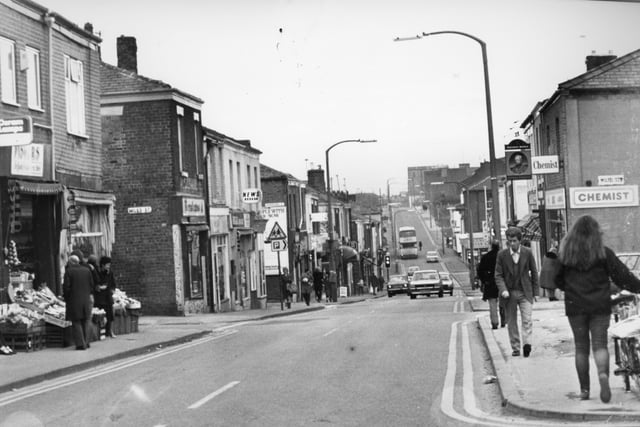 Stood on Plungington Road, looking towards Preston town centre as it was back in 1984