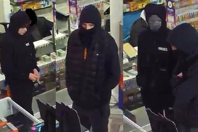 An investigation is underway after three people armed with weapons attempted to rob a shop in Preston (Credit: Lancashire Police)