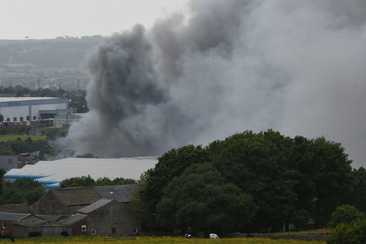 Smoke seen for miles around as seven fire engines called to scene of blaze