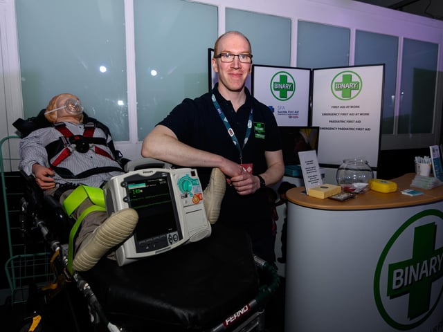 Richard Jeremiah, Director of Binary Plus Training at Lancashire Business Expo 2022. Photo: Kelvin Stuttard