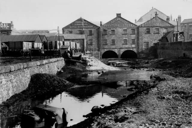 A derelict Preston Basin, pictured in 1938 just before the filling in process began (image: Janet Rigby and Restoring Preston Basin campaign)