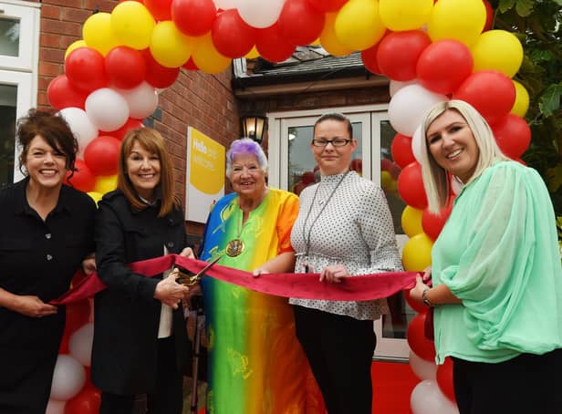 From left, Operations director Louise Capson, chief academic officer and founder of Busy Bees Marg Randles, Mayor of South Ribble Coun Jane Bell, manager Vicky Jackson and area manager Gemma Chesworth at the official opening of Busy Bees at Bamber Bridge, the childcare facility has been refurbished after a fire last summer.