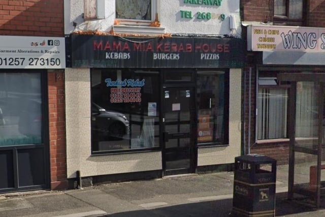 Mama Mia / Takeaway/sandwich shop / 242 Eaves Lane / Chorley / PR6 0ET / Rated 2 stars / Inspected March 2, 2022