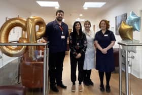 Christopher Valetine-Burrows, Clinical Services Director, Dr Nazneen Begum, new GP, Cheryl Hesketh,