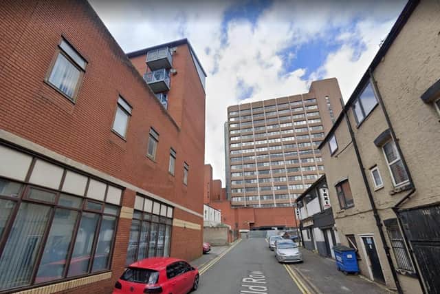 The teenager suffered serious head injuries after he fell from the roof of a block of flats at the junction of Church Street and Guild Row in Preston on Sunday morning (August 6). (Picture by Google)