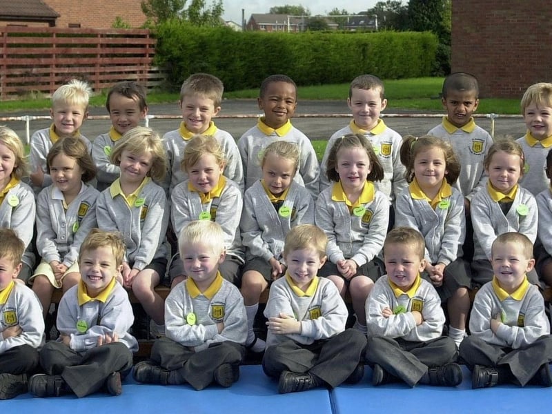 Just some of the new starters at St. Anthony's RC Primary School in 2006