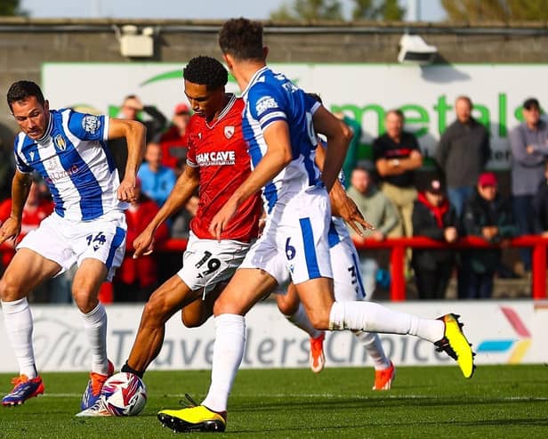 Salford City loanee Marcus Dackers can feature for Morecambe in the FA Cup Picture: Morecambe FC