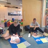 Baby massage is amongst the many activities taking place at some of the new family hubs, like the one in Ribbleton