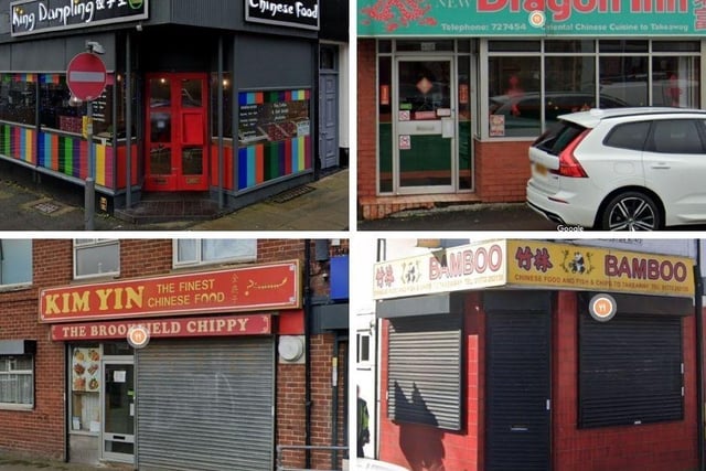 The latest ratings for various Preston restaurants, takeaways, and clubs
