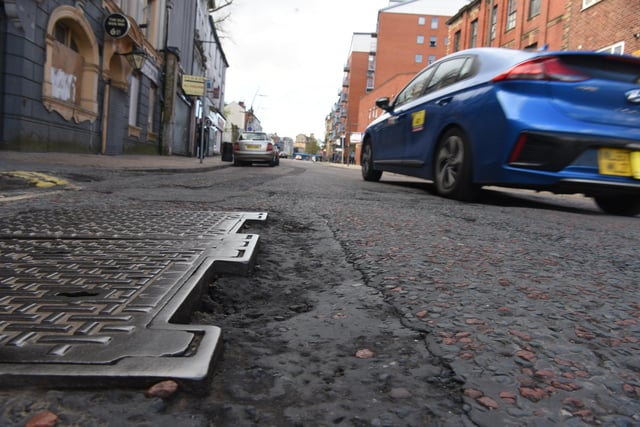 A lengthy stretch in the heart of the city, you weren't impressed with the condition of the road