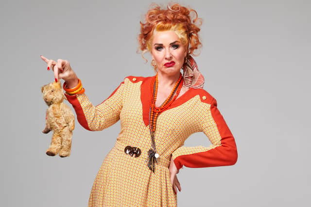 Claire Sweeney as Miss Hannigan in Annie (photo: Matt Crockett)