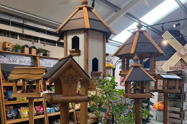 Adorable bird houses.
