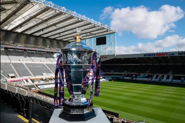 The Rugby League World Cup at Newcastle's St James's Park where England will kick off the tournament on October 15 against Samoa.