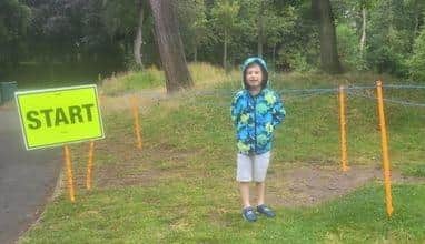 Albie at junior parkrun