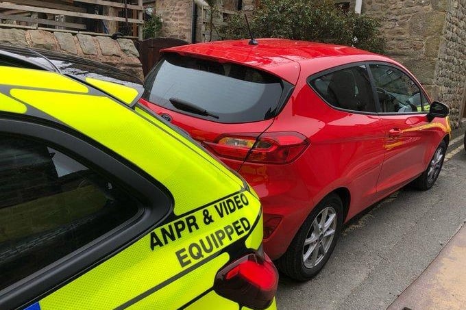 This Fiesta in Galgate has been linked to numerous burglaries across the northwest area. 
The car was stolen in Merseyside and two occupants were arrested after a foot chase and the car recovered for forensics.