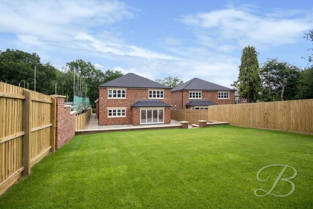 This final shot, showing the back of the Longdale Lane property, demonstrates how extensive the garden is at the back. No wonder estate agents BuckleyBrown label it "an outstanding plot".