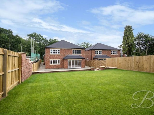 This final shot, showing the back of the Longdale Lane property, demonstrates how extensive the garden is at the back. No wonder estate agents BuckleyBrown label it "an outstanding plot".