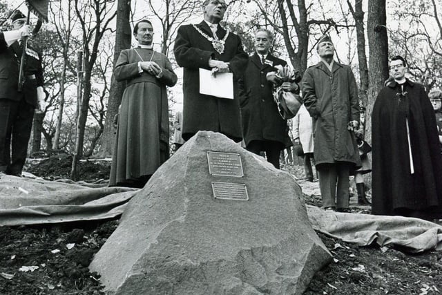 Unveiling of the memorial and tree planting ceremony, November 30, 1979