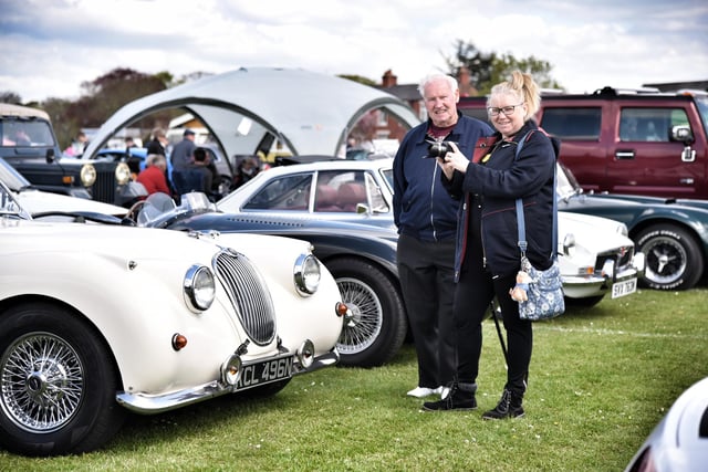 Some legendary motors were on show on the village green