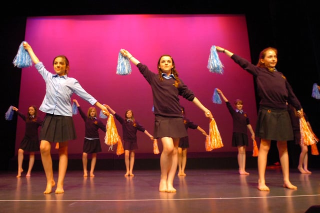 Dancers from Archbishop Temple High School do the 'USA' at Preston Dance Festival