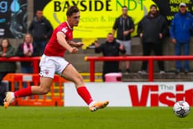 Adam Mayor created Morecambe's winning goal against Salford City Picture: Jack Taylor
