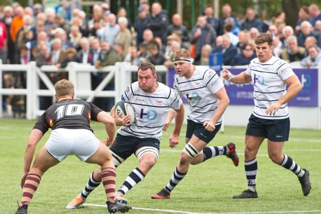 Hoppers on the attack against Huddersfield (photo: Mike Craig)
