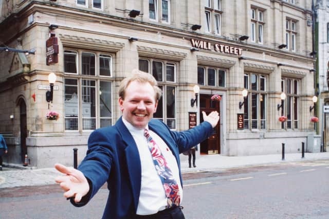 Wall Street manager Andy Longman offers a warm welcome to the newly-opened pub