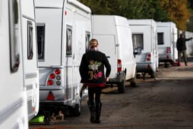 Caravans are parked up