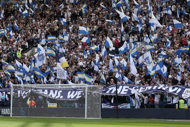 Preston North End fans enjoy the pre-match atmosphere against Hull City earlier on this season