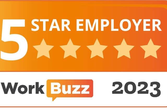 Work Buzz 5 Star Employer award 